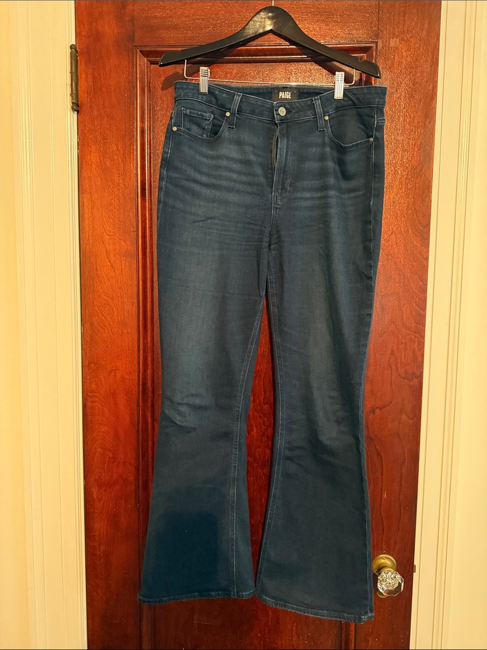 PAIGE Dark Indigo Flare Jeans